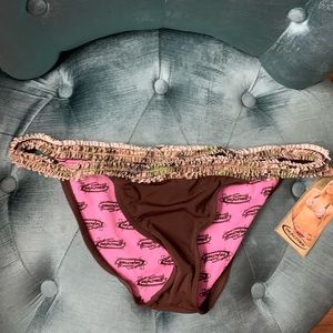 XL brown bikini bottoms